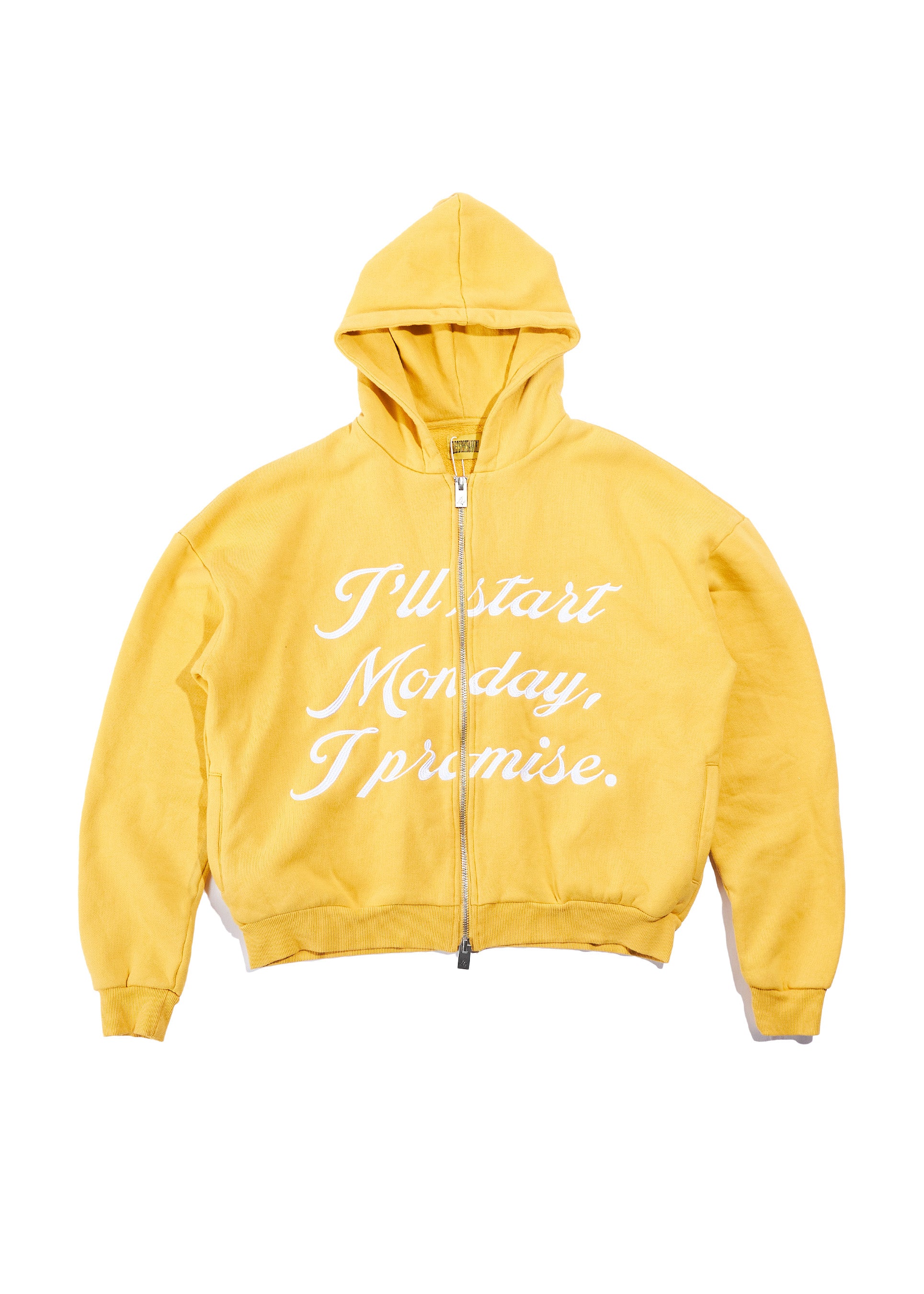 Promise Full Zip Hoodie - Yellow