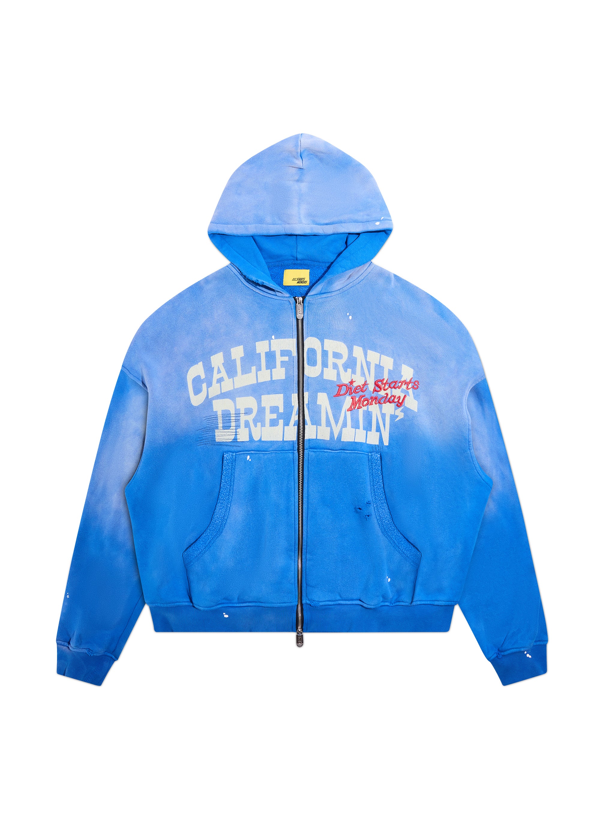 California Dreamin Full Zip Hoodie - Blue – Diet Starts Monday