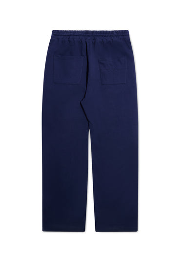 Crochet Panel Pant - Blue