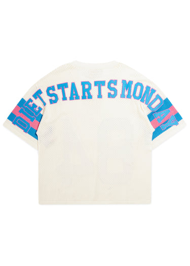Knit Jersey - Cream/Blue