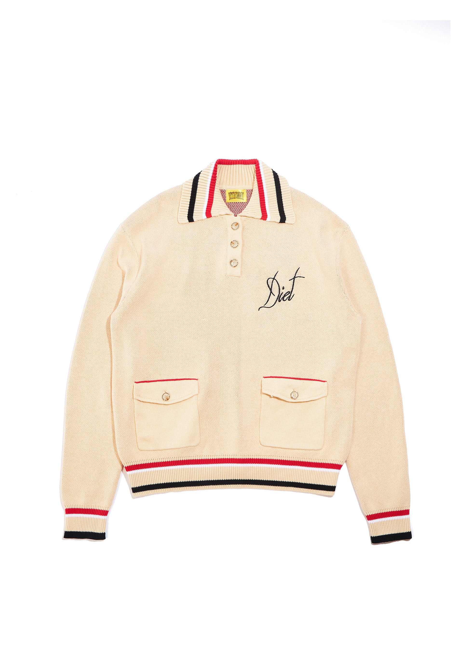 Knitted Polo - Cream