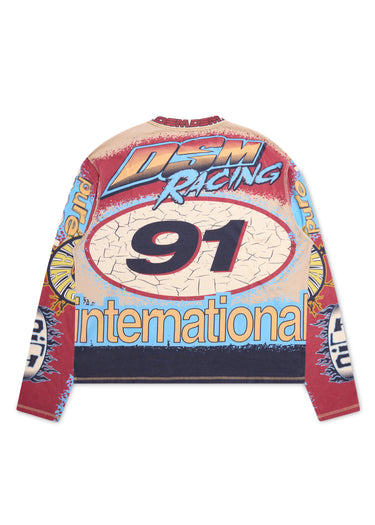 MX Racing Jersey - Tan/Blue/Multi