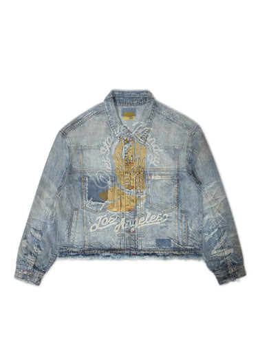 Cowboy Trucker Jacket - Bleached Indigo