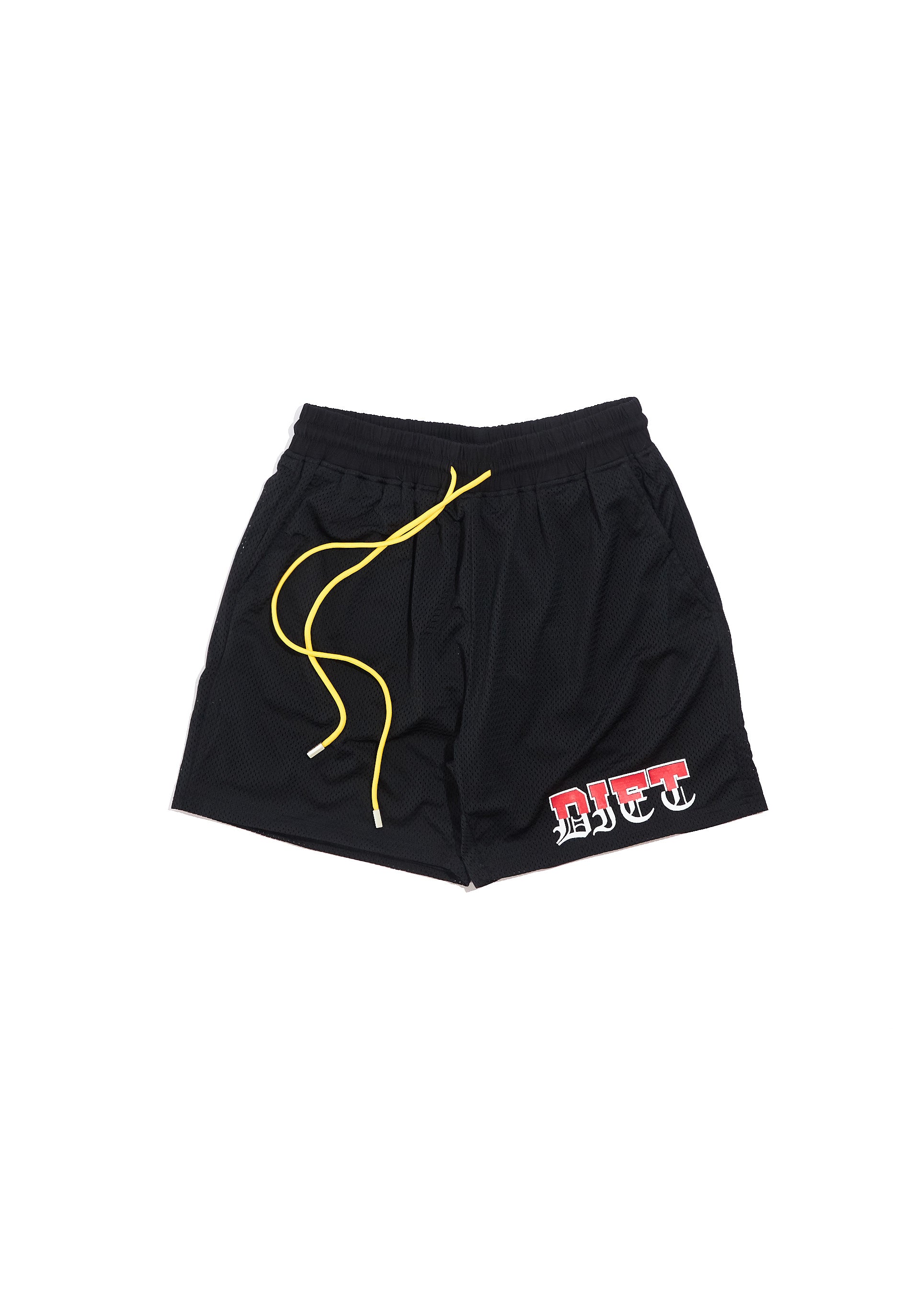 Split Mesh Short - Black