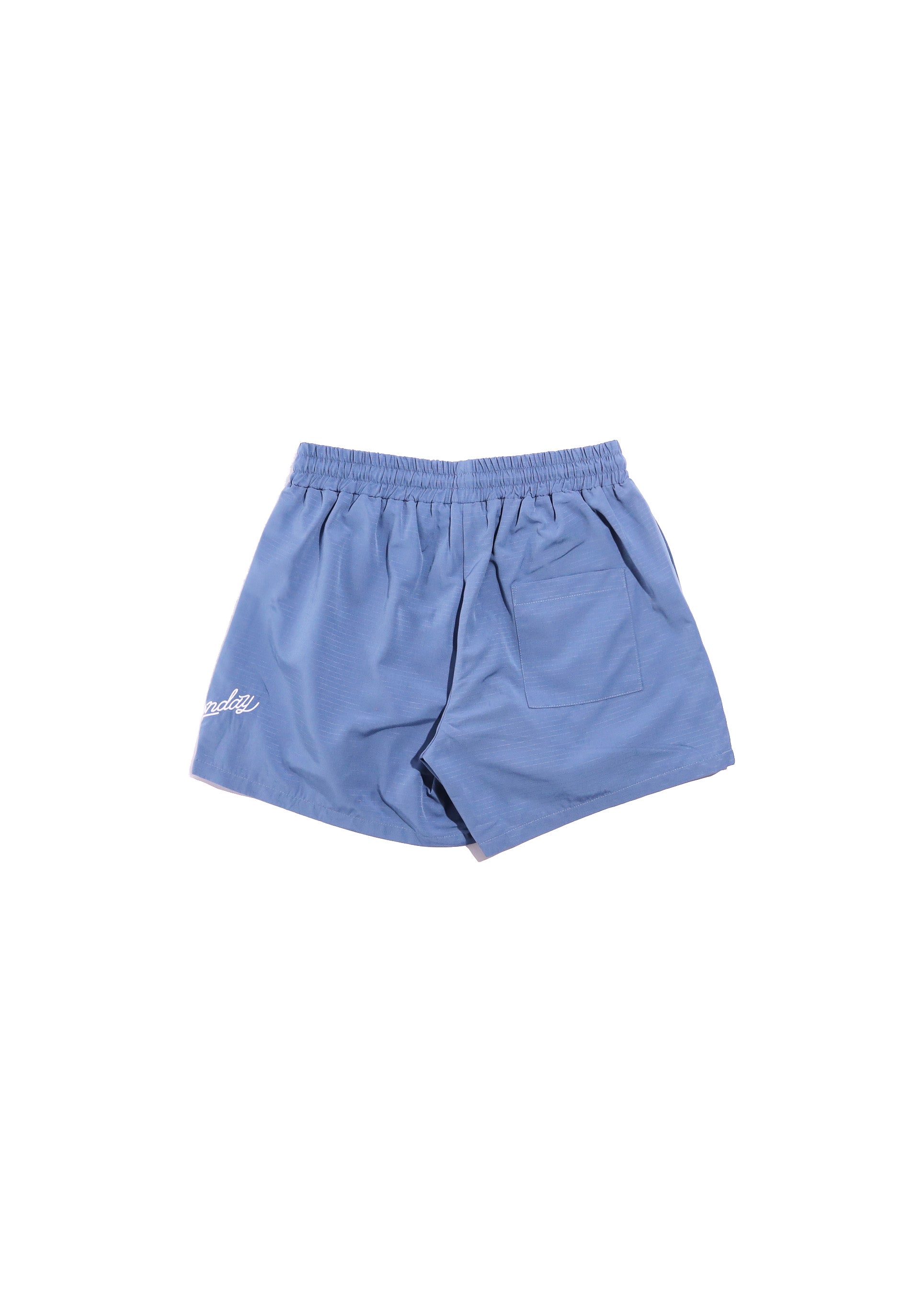 Cursive Ripstop Shorts - Blue