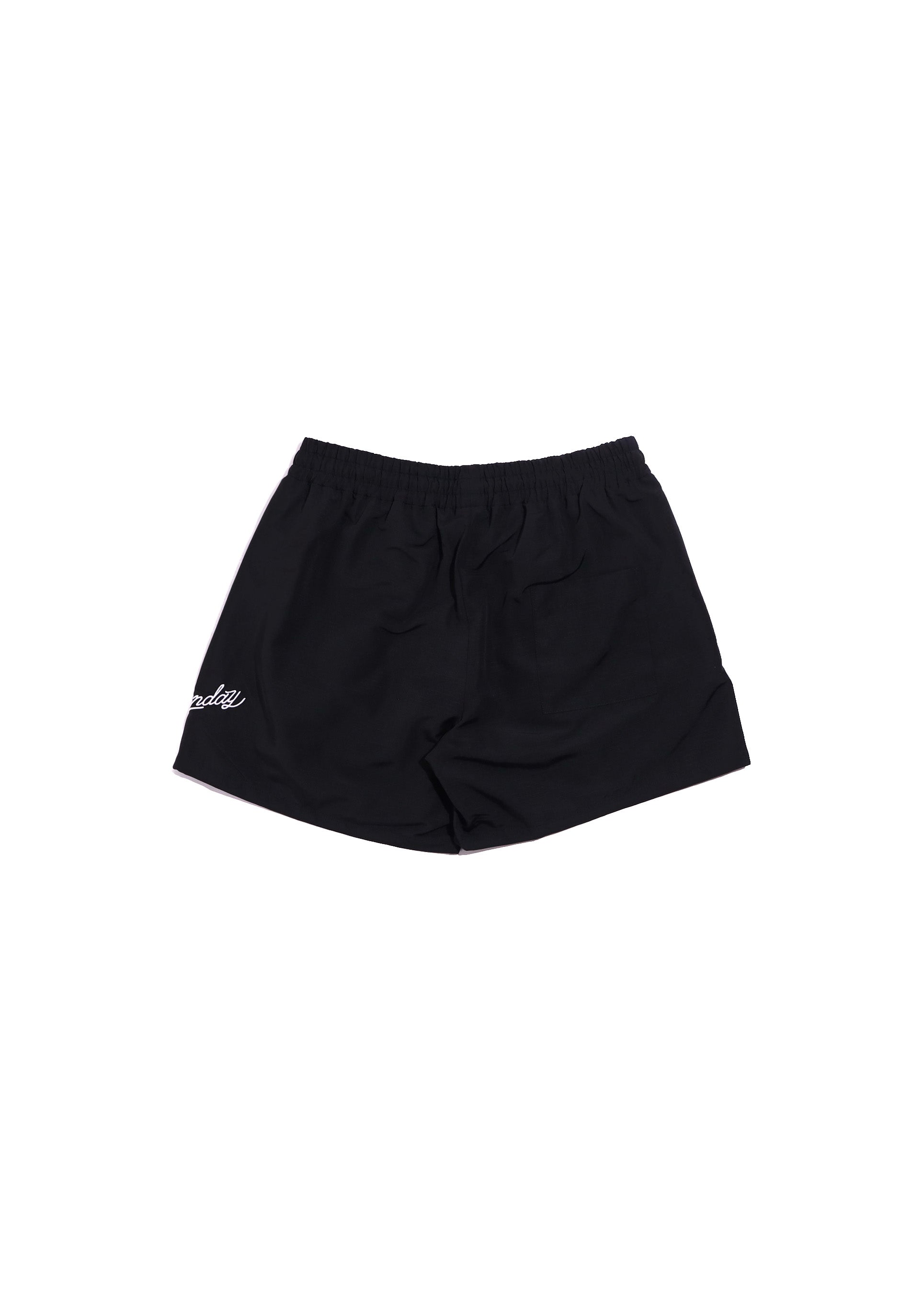 Cursive Ripstop Shorts - Black