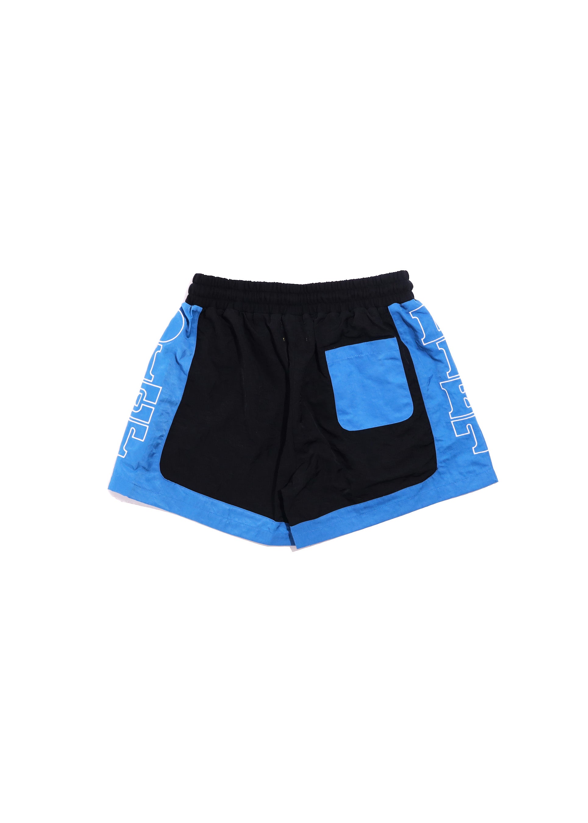 Nylon Row Shorts - Black/Blue