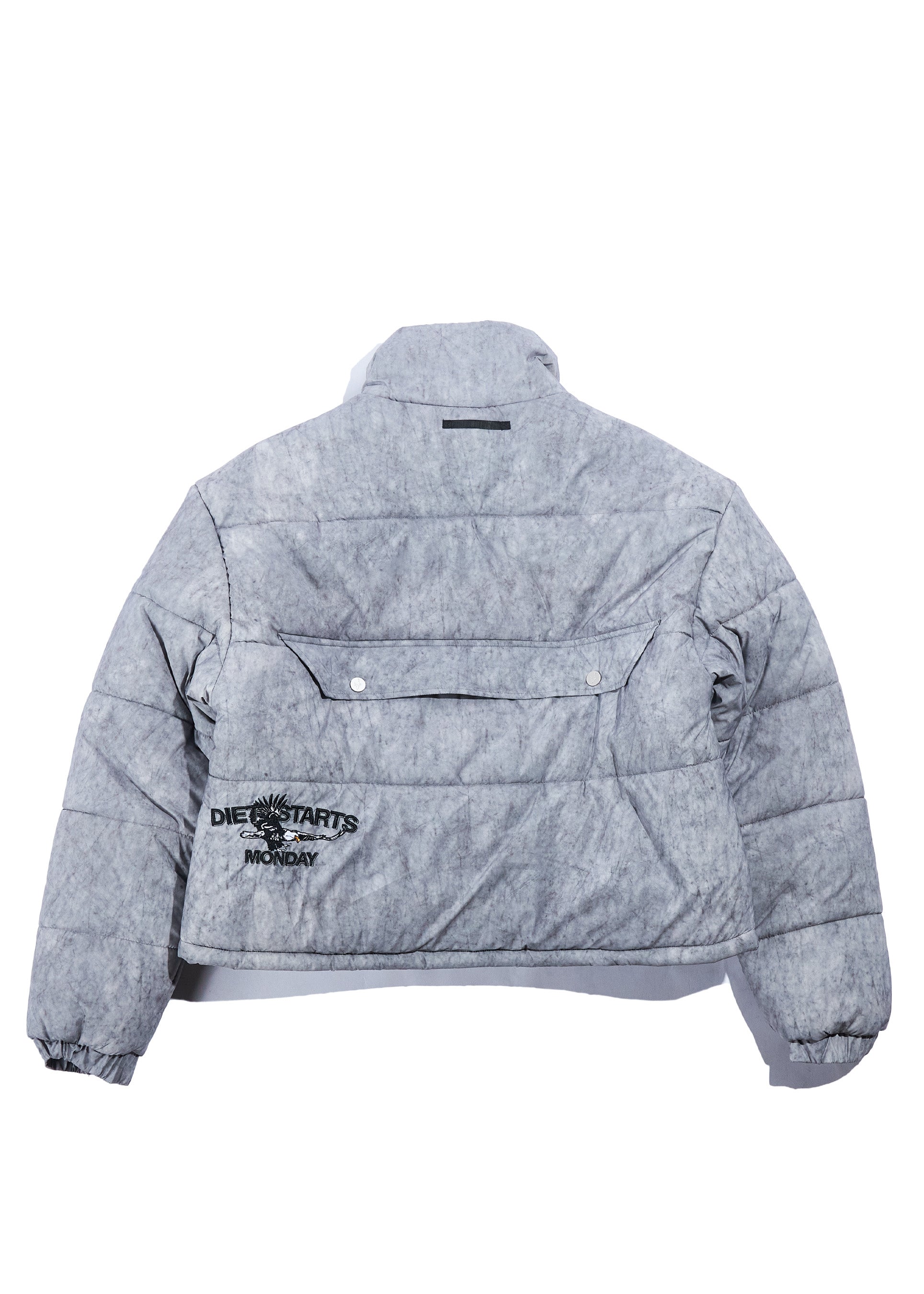 Puffer Jacket - Washed Grey