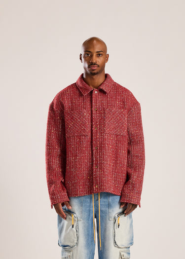 Reverso Tweed Jacket - Red