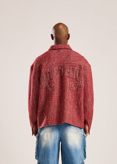 Reverso Tweed Jacket - Red