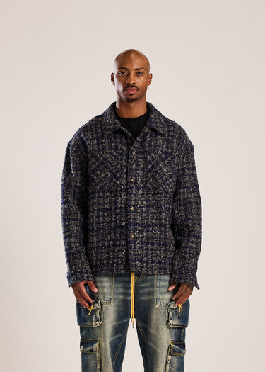 Reverso Tweed Jacket - Navy