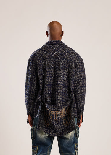 Reverso Tweed Jacket - Navy