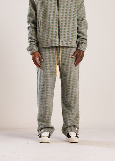 Tweed Pants - Green/Pink