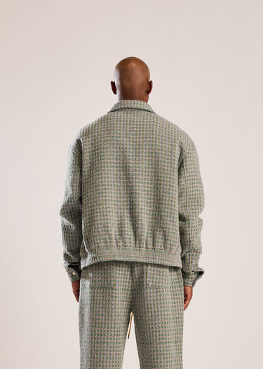 Tweed Jacket - Green/Pink