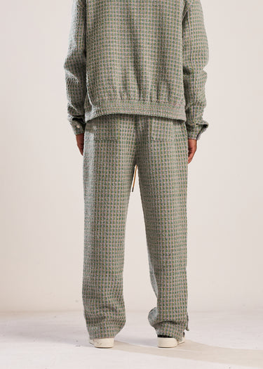 Tweed Pants - Green/Pink
