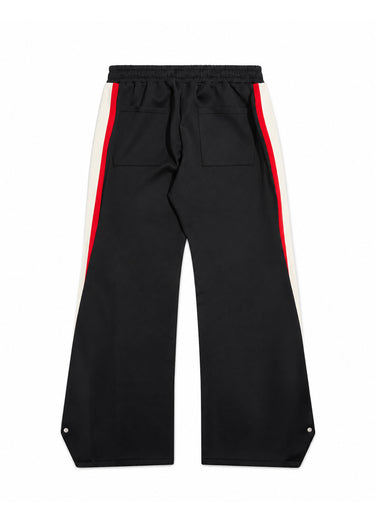Striped Snap Pants - Black/Red