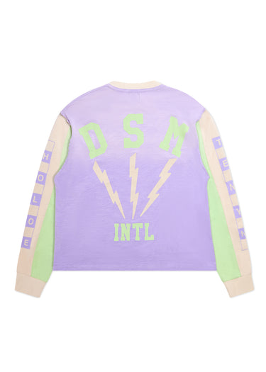 Bolt Panel Long Sleeve - Lavender/Lime