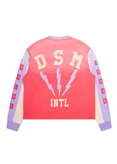 Bolt Panel Long Sleeve - Red/Purple
