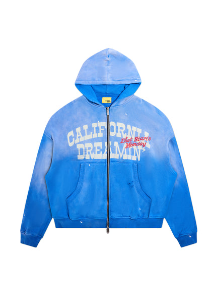 California Dreamin Full Zip Hoodie - Blue – Diet Starts Monday