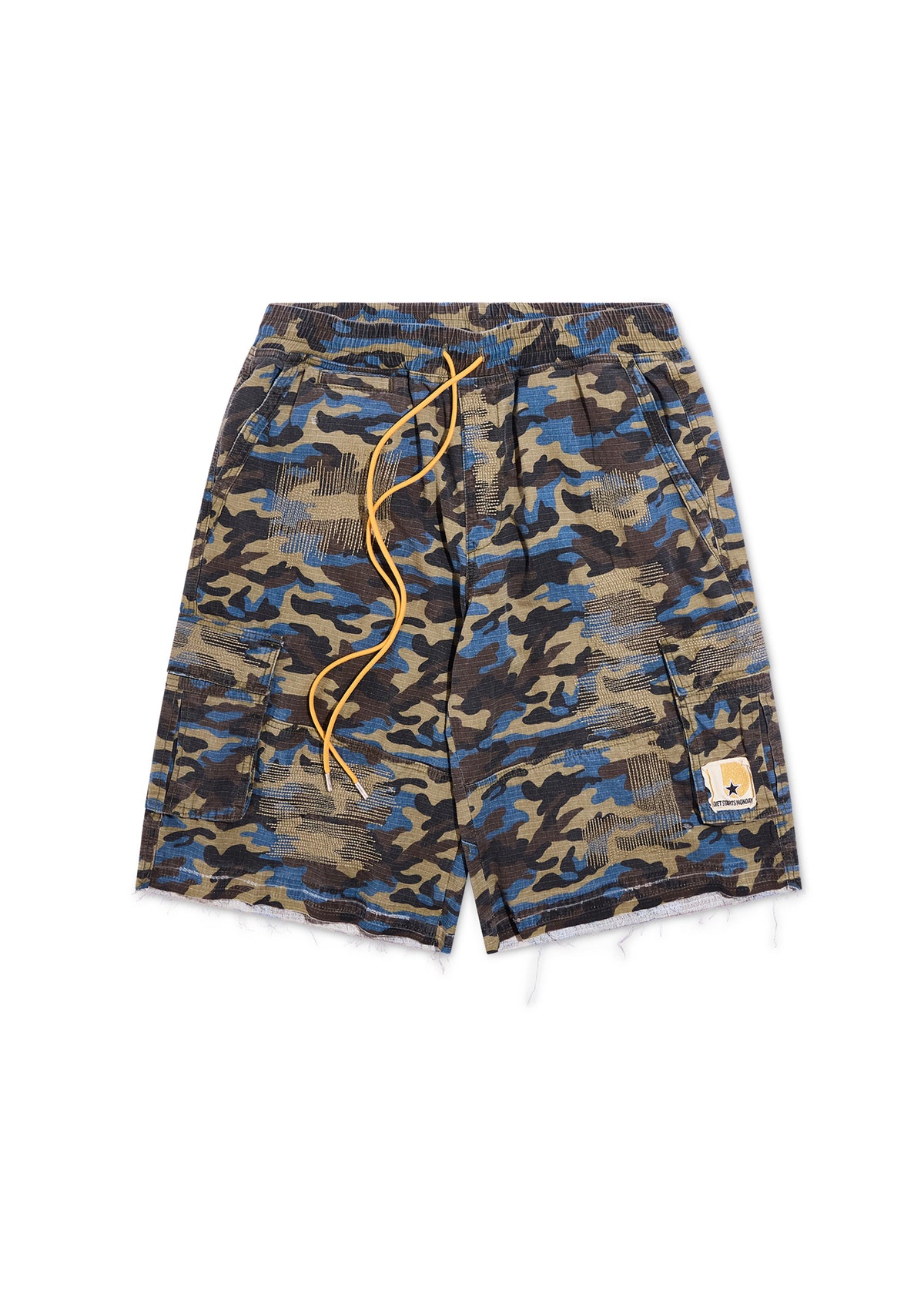 Camo Ripstop Cargo Shorts - Blue – Diet Starts Monday