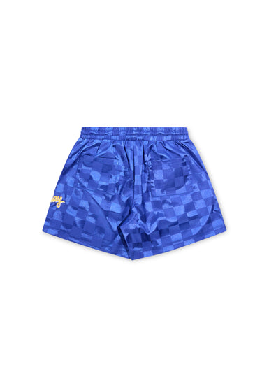 Corona Checkered Shorts - Blue