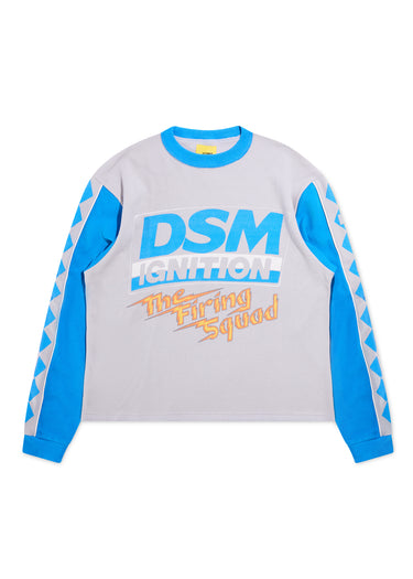 DSM Ignition Waffle Long Sleeve - Grey/Blue