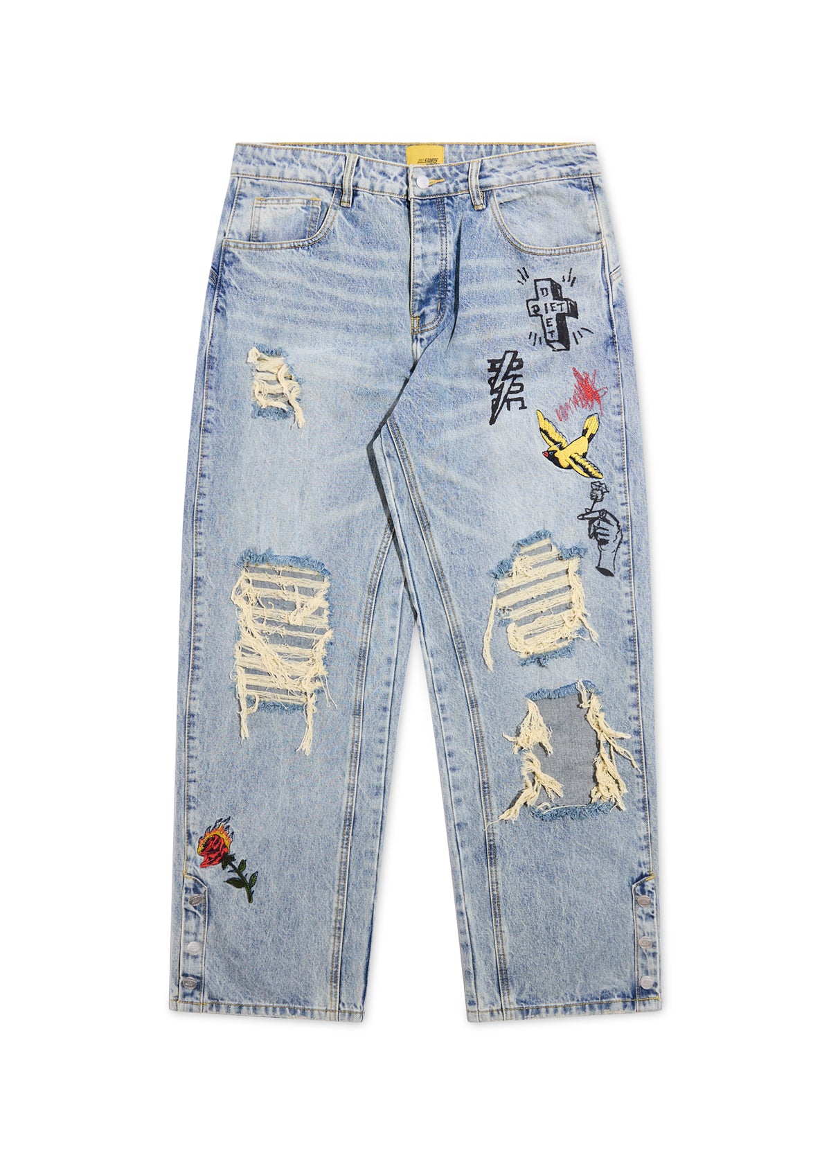 STAMPD スタンプド2016新作DISTRESSED MOTO DENIM Doodle Distressed 
