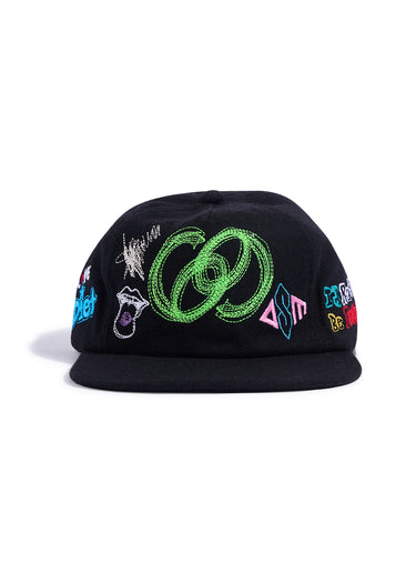 Doodle Hat - Black/Multi
