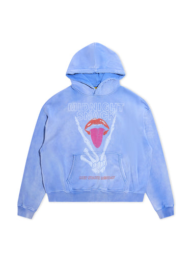 Midnight Snack Hoodie - Washed Blue