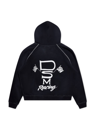 Contrast Stitch Hoodie - Vintage Black