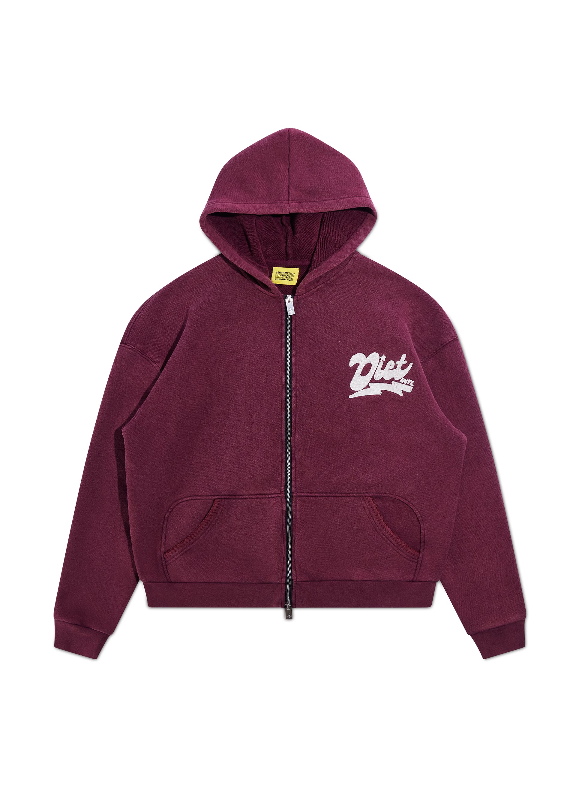 Bolt Full Zip - Maroon – Diet Starts Monday 