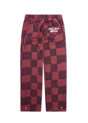 Hopkins Pant - Checkered Maroon