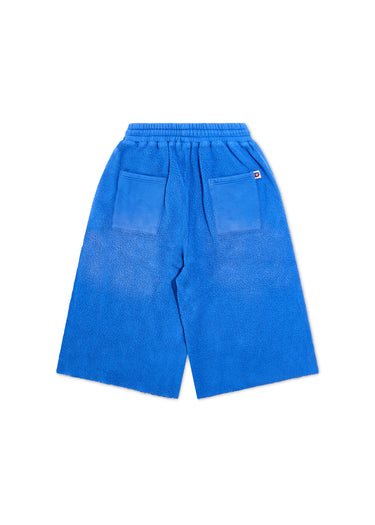 Inside-Out Fleece Sweatshorts - Blue