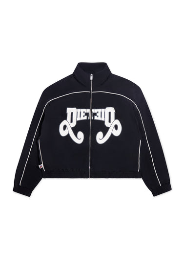 Reverso Nylon Zip Jacket - Black/Grey