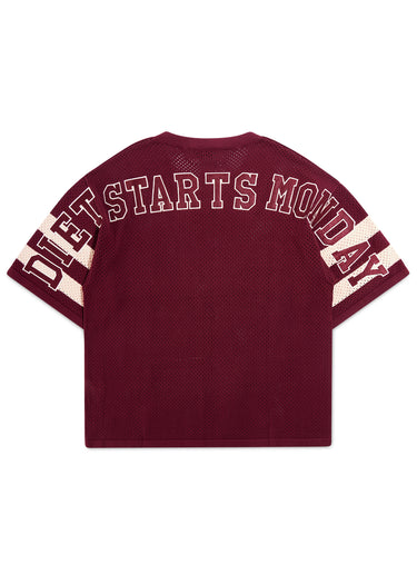 Knit Jersey - Maroon/Cream