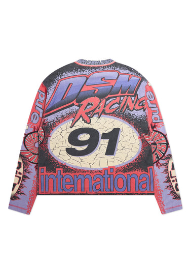 MX Racing Jersey  -  Black/Red/Purple