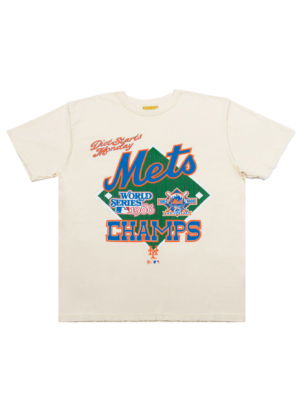 Mets 86 WS Tee - Antique White