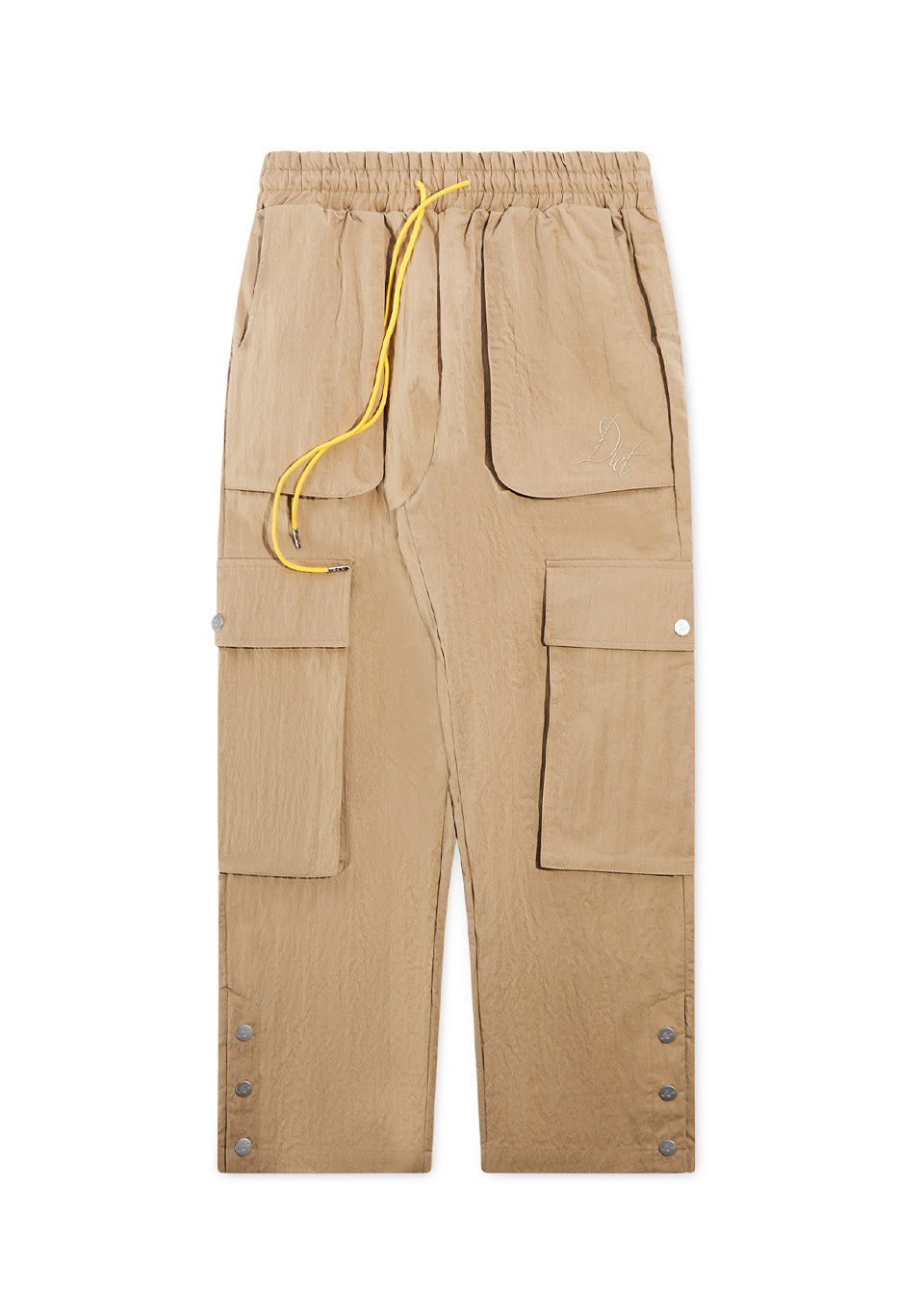 Nylon Cargo Pants - Beige
