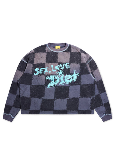 SL&D Crewneck Sweatshirt - Checkered Grey