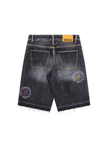 Sol Denim Shorts - Black