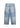 Distressed Stencil Denim - Washed Indigo