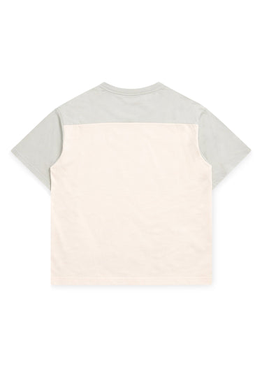 Racing Yoke Tee - Antique White/Grey