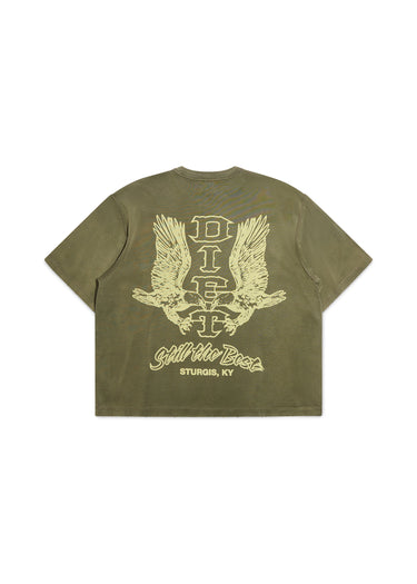 Winged Eagle Tee - Washed Olive
