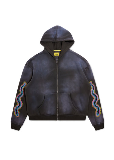 Snake Full Zip Sweatshirt - Vintage Black