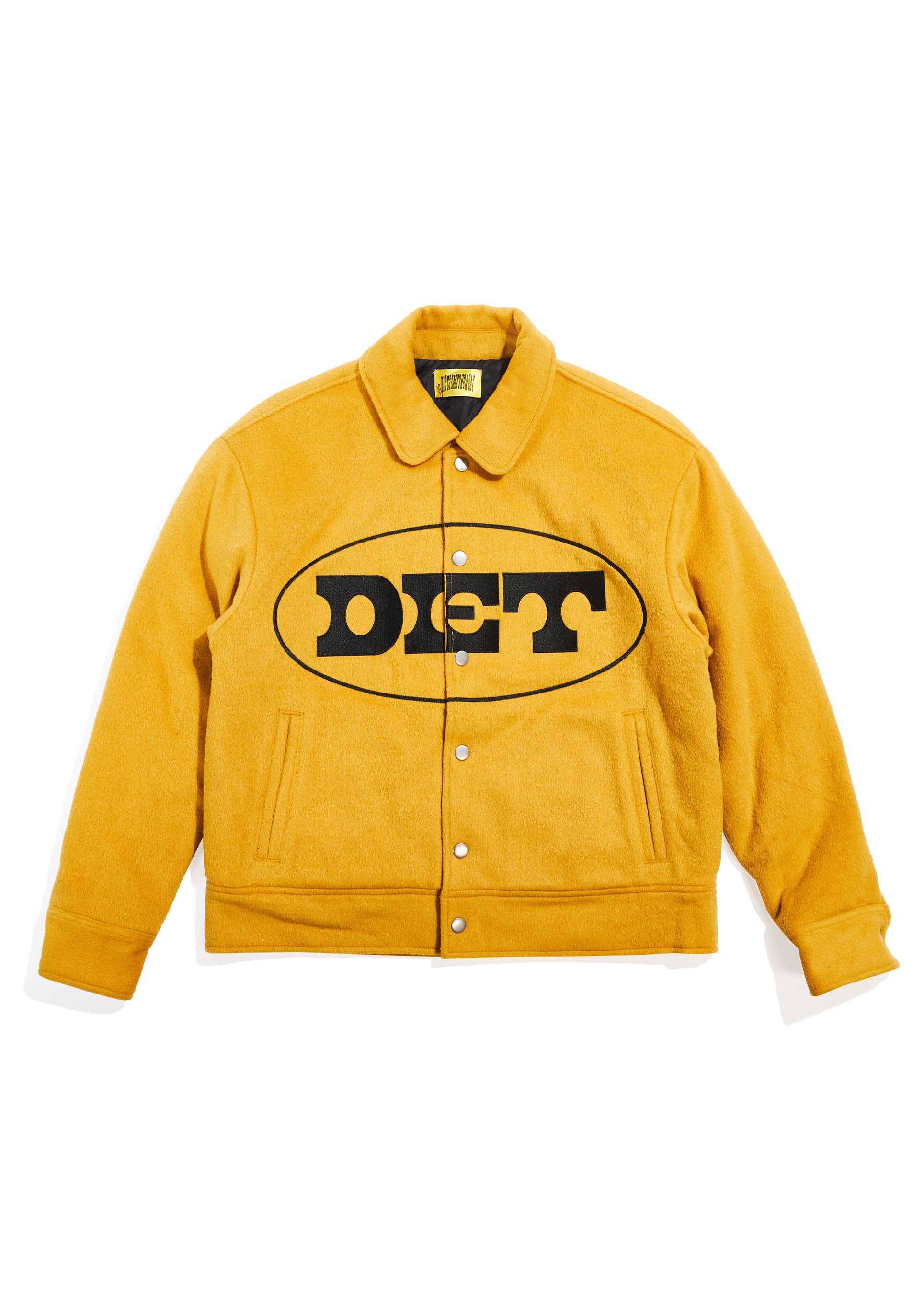 Wool Varsity Jacket - Yellow