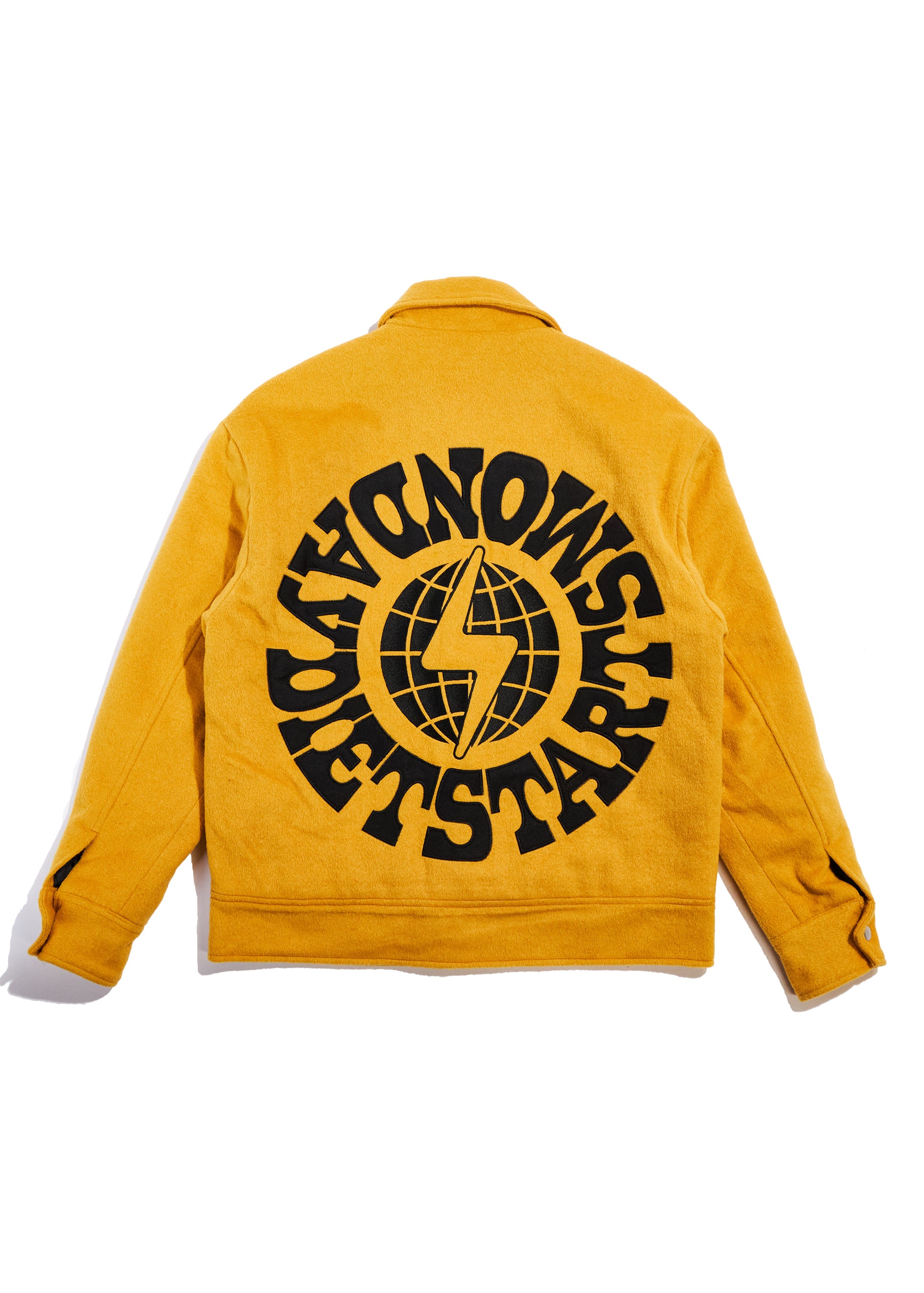 Wool Varsity Jacket - Yellow